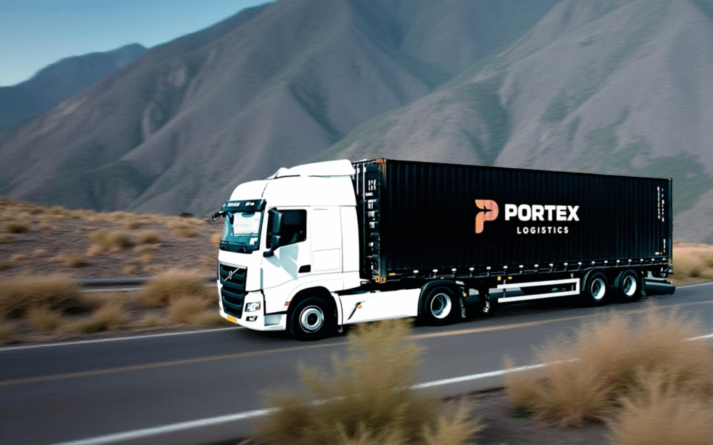 portex logistics cargo container truck